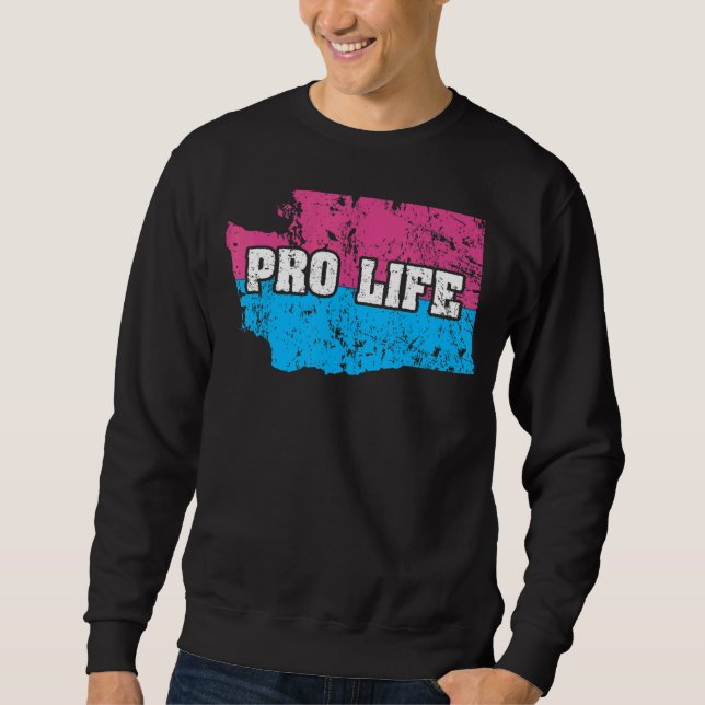 Sweatshirt Plan du territoire de l'État de Washington Indicat (Devant)
