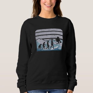 Sweatshirt Planche à neige rétro Sports d'hiver Sport Planchi