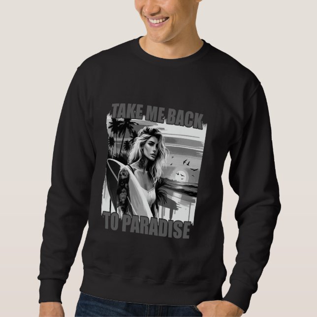 Sweatshirt Planche à surf Wakeboard Hobby Belle Citation Surf (Devant)