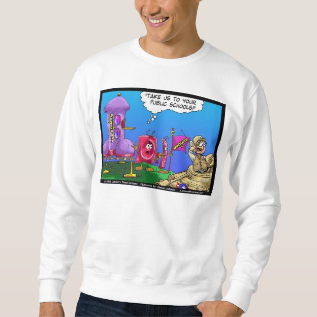 Sweatshirt Planète Prophylactica envahit les cadeaux drôles d (Devant)