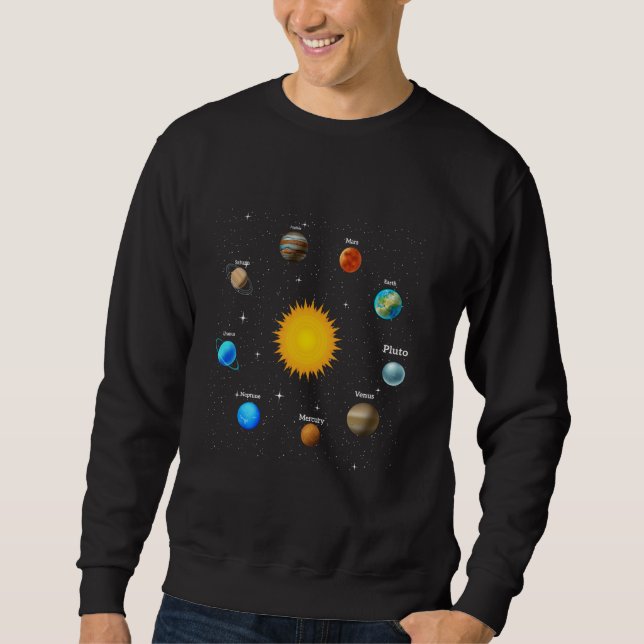 Sweatshirt Planètes du système solaire Astrologie & Science d (Devant)
