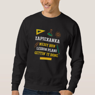 Sweatshirt Plans de cours Zapiekanka Bun désordonné Prof de r