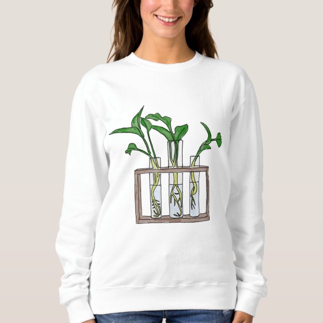 Sweatshirt PLANTE CHEMIST Laboratoire Gain Botany Hobby Test  (Devant)