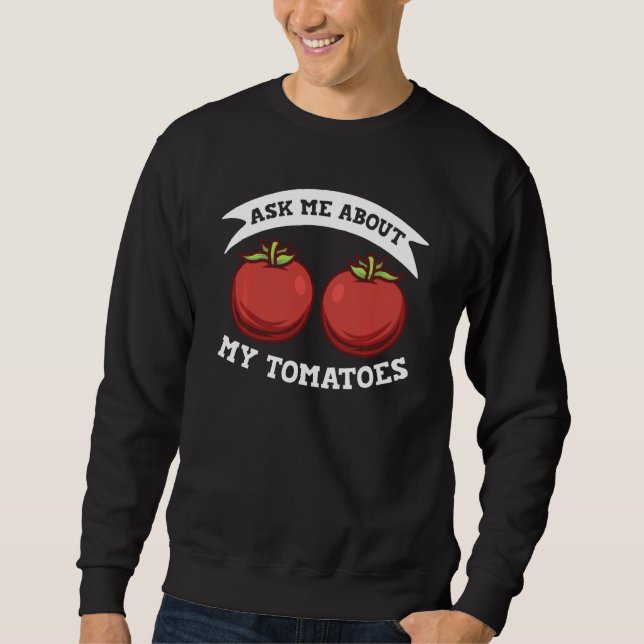 Sweatshirt Plante de Tomate  Jardin Végétalien (Devant)