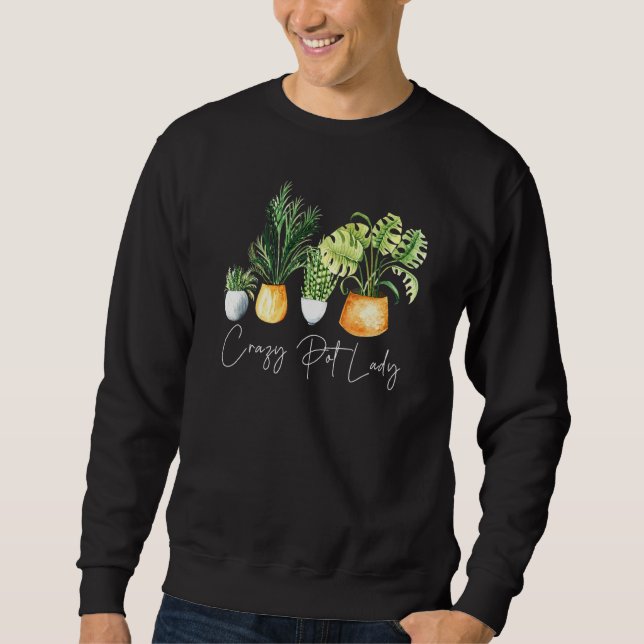 Sweatshirt Plante folle Lady Plante Maman (Devant)