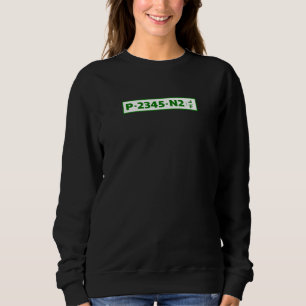 Sweatshirt Plaque d'immatriculation de voiture Palestine - pa