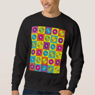 Sweatshirt Plaques de vinyle rétro