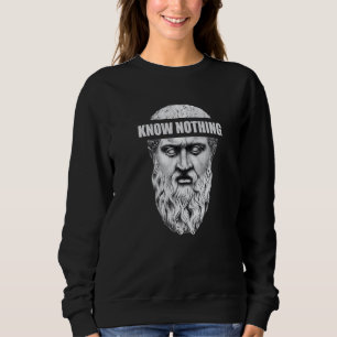 Sweatshirt Platon Sokrates Aristote Ne Sait Rien Delphi  Phil