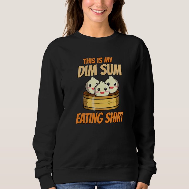 Sweatshirt plats chinois asiatiques restaurant dim sum manger (Devant)
