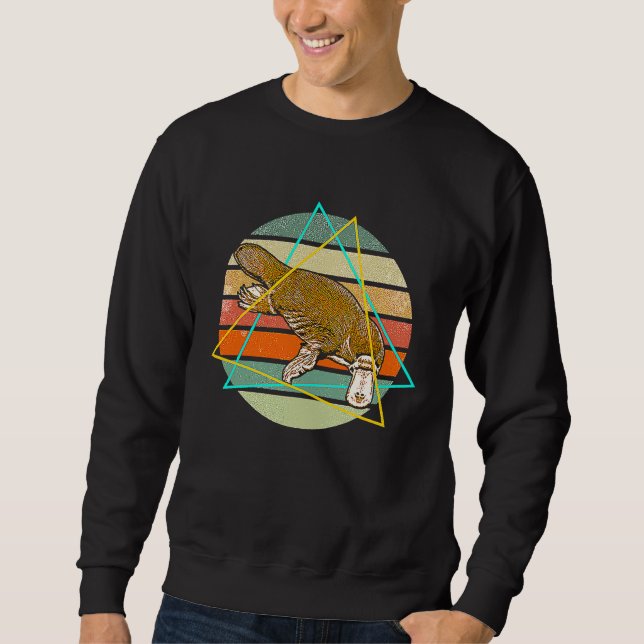 Sweatshirt Platypus Australia Australian Animal Colorful (Devant)