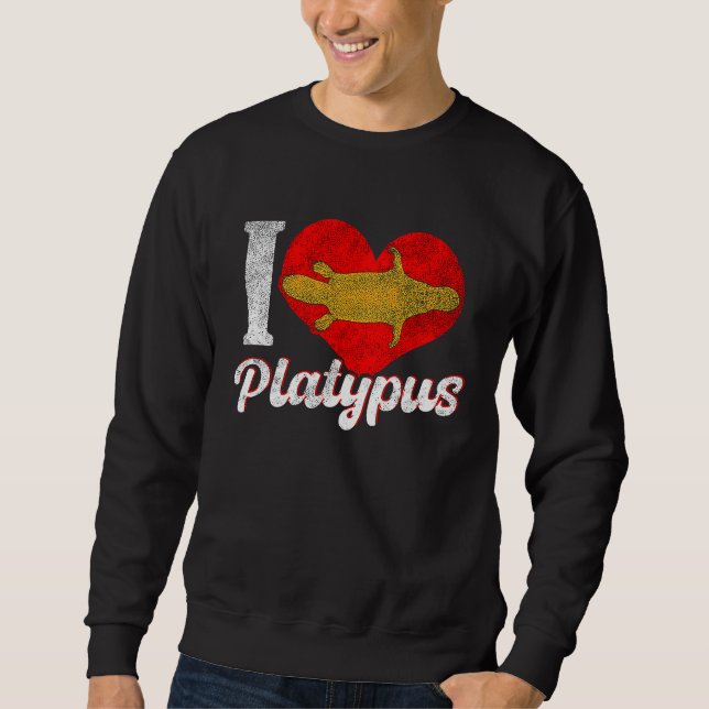 Sweatshirt Platypus Love Australia Australian Animal (Devant)