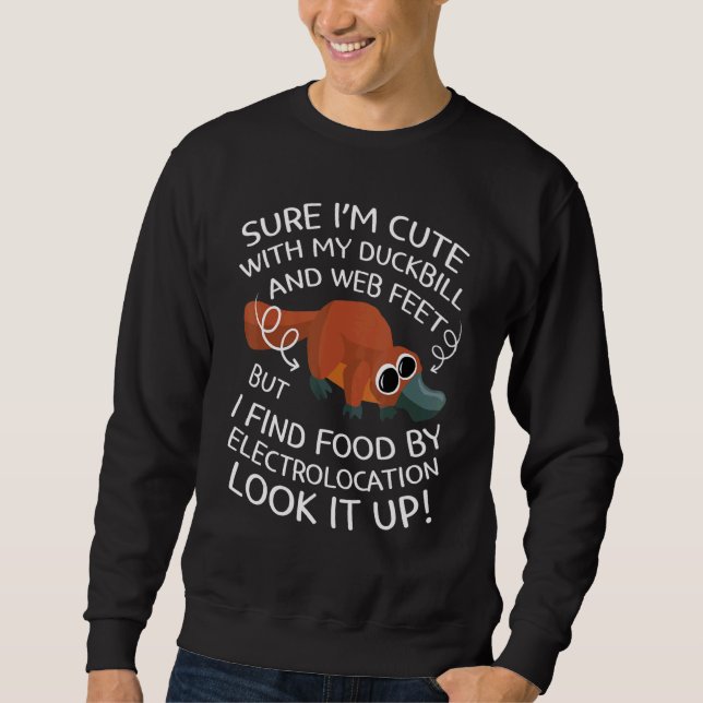 Sweatshirt Platypus Web Feet Duck-Billed Lover Zoologist Vete (Devant)