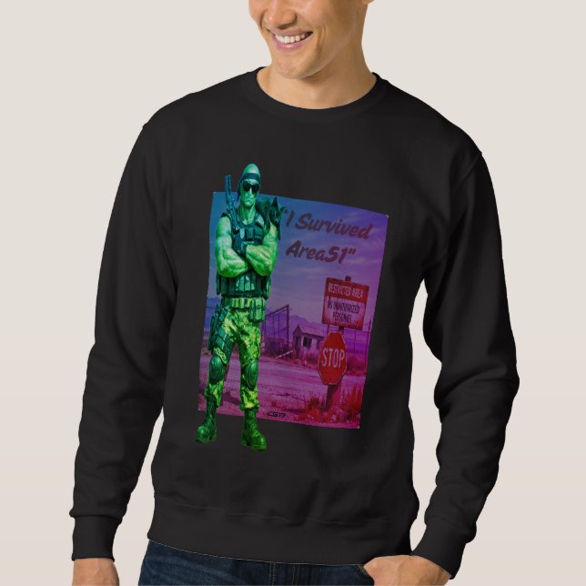 Sweatshirt Playera Area51 -I survived Area51 (Devant)