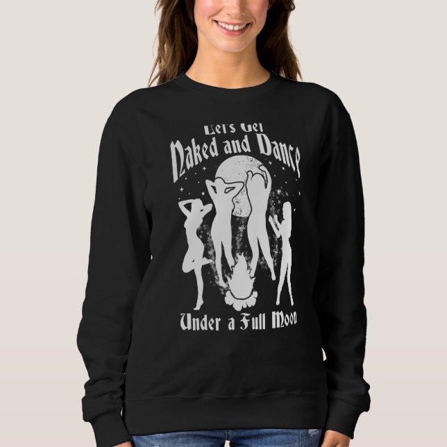 Sweatshirt Pleine lune sorcière sorcière Pagan Éffrayant occu (Devant)