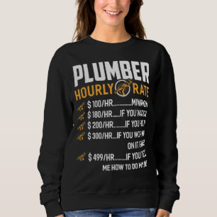 Sweatshirt Plomberie de plomberie à taux horaire de plomberie