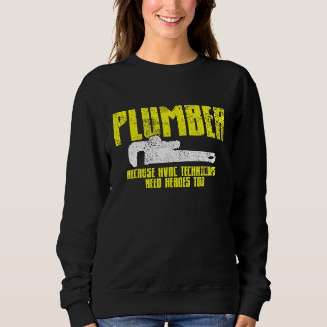 Sweatshirt Plomberie Vintage (Devant)