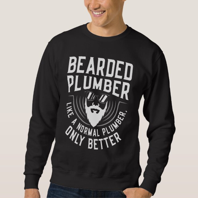 Sweatshirt Plombier barbu comme un plombier normal plomber Pi (Devant)
