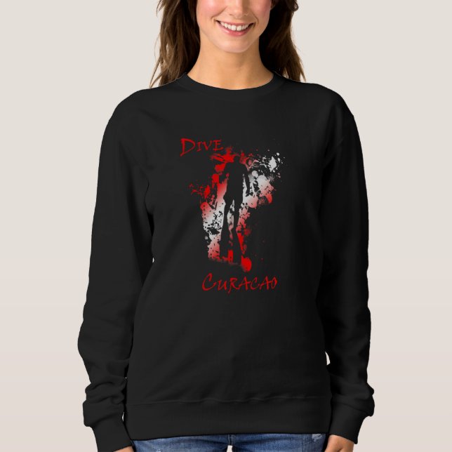 Sweatshirt Plongée Curacao Antilles Néerlandaises Vacances Pl (Devant)