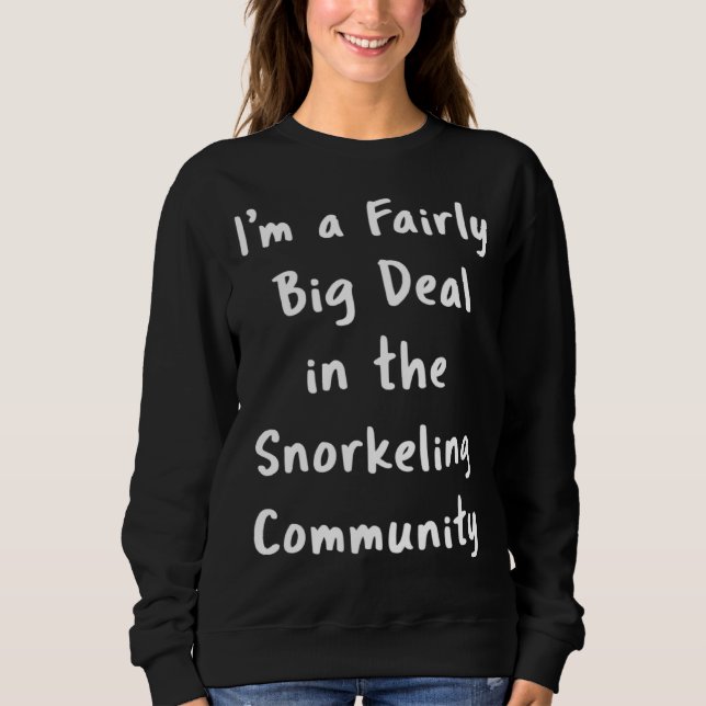 Sweatshirt Plongée en apnée C'est une grosse affaire Citation (Devant)
