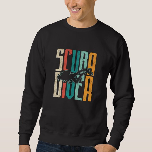 Sweatshirt Plongée Masque de plongée Scuba Sous-marin Master  (Devant)