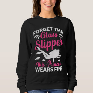 Sweatshirt Plongée plongée Plongée fille Oublier verre Slippe