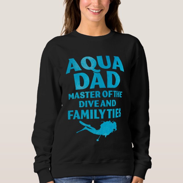 Sweatshirt Plongée sous-marine papa Ski Plongeur en eau libre (Devant)