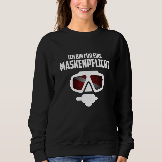 Sweatshirt Plongeur Je Suis Pour Un Masque Requis Masque De P (Devant)