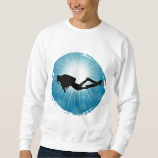 Sweatshirt Plongeur sous-marin Rayons lumineux
