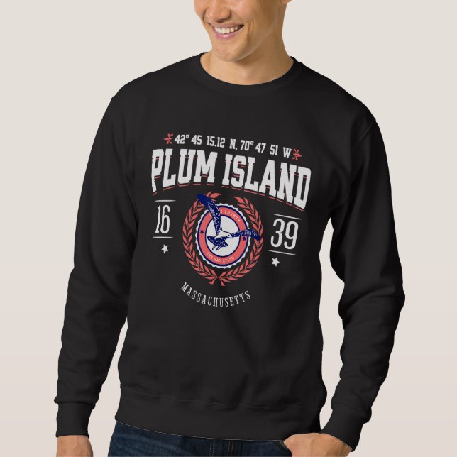 Sweatshirt Plum Island Massachusetts North Shore MA Nautical  (Devant)