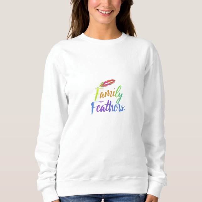 Sweatshirt Plumes familiales (Devant)