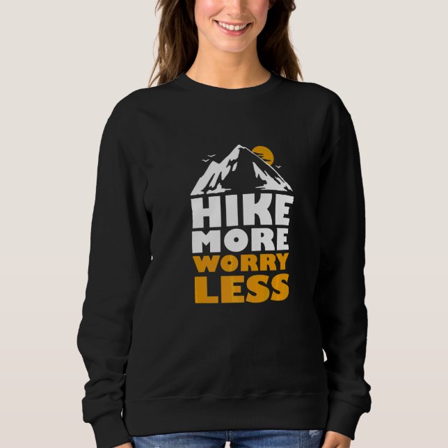 Sweatshirt Plus de randonnée moins de soucis randonnée amusan (Devant)