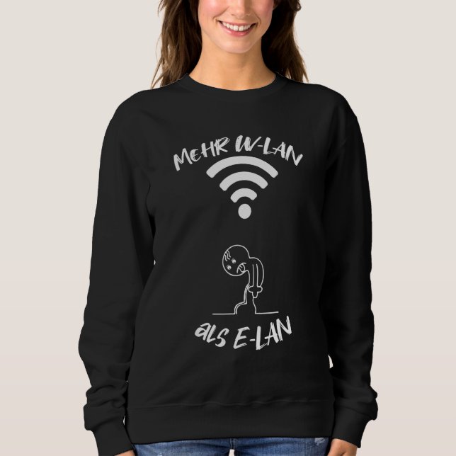 Sweatshirt Plus de WiFi qu'un scientifique de l'information a (Devant)