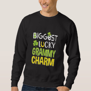 Sweatshirt Plus Grand Chance Grammy Charm Jour de la Saint Pa