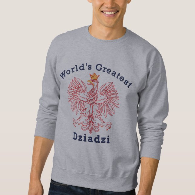 Sweatshirt Plus grand Dziadzi Eagle du monde (Devant)