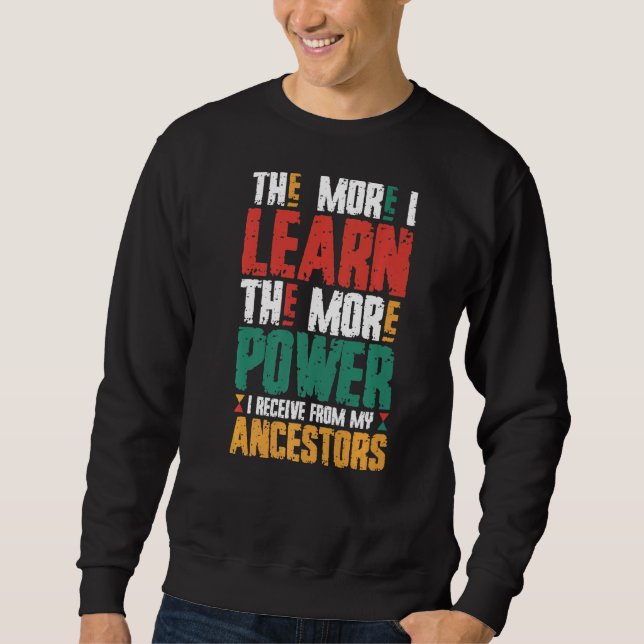 Sweatshirt Plus J'Apprends Le Plus De Puissance Que Je Reçois (Devant)