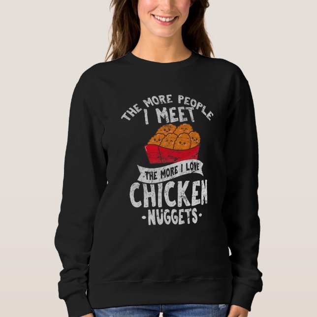 Sweatshirt Plus je rencontre de personnes, plus j'aime les nu (Devant)