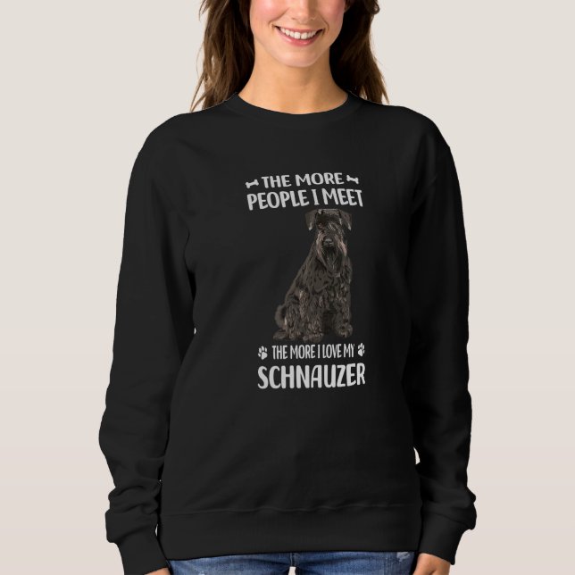 Sweatshirt Plus Je Rencontre De Personnes, Plus J'Aime Ma Sch (Devant)