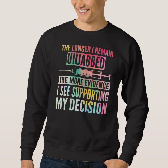 Sweatshirt Plus Je Reste Injappé, Plus J'Ai De Preuves (Devant)