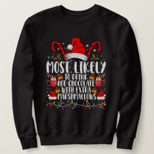 Sweatshirt Plus Susceptible De Boire Des Chamallows De Chocol