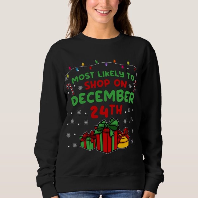 Sweatshirt Plus susceptible de faire ses courses le Décembre  (Devant)