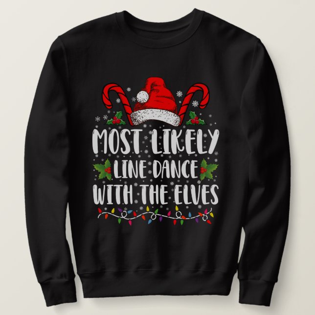 Sweatshirt Plus susceptible de faire une danse en ligne avec  (Design devant)