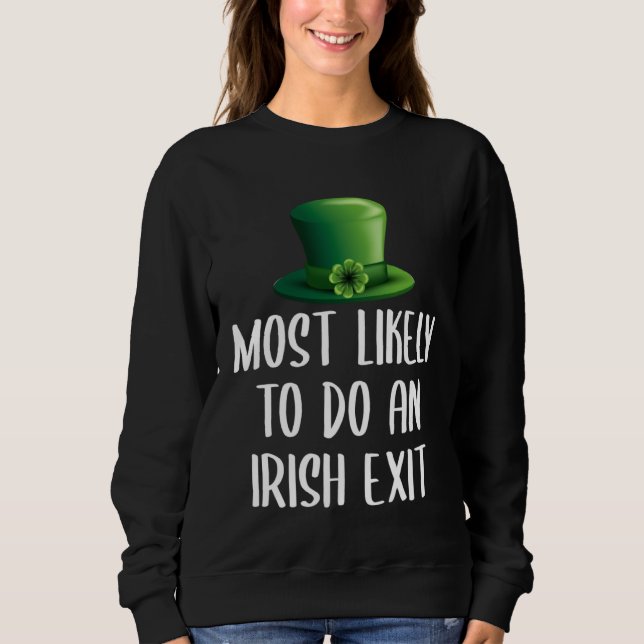Sweatshirt Plus Susceptible de Faire une Fuite Irlandaise (Devant)