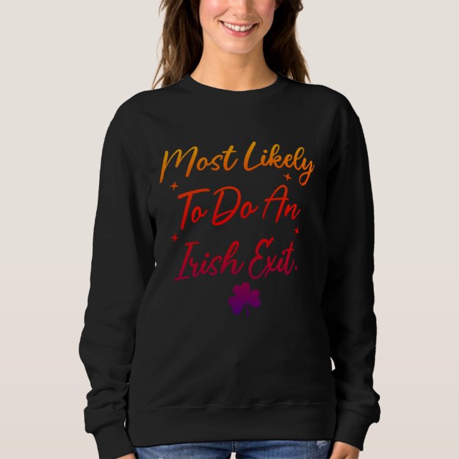 Sweatshirt Plus susceptible de faire une sortie irlandaise (Devant)