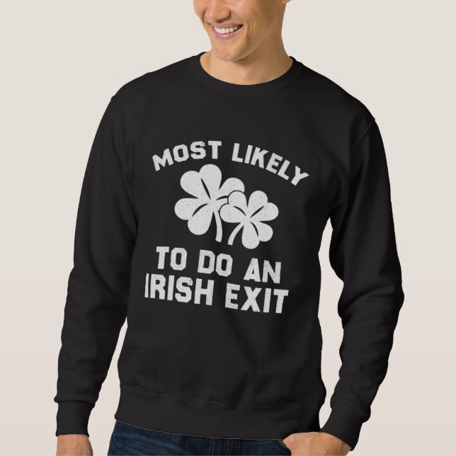 Sweatshirt Plus susceptible de faire une sortie irlandaise  S (Devant)