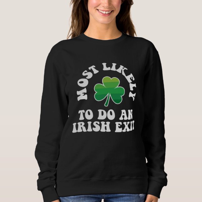 Sweatshirt Plus susceptible de faire une sortie irlandaise St (Devant)