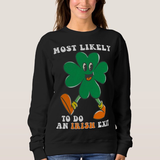 Sweatshirt Plus susceptible de faire une sortie irlandaise St (Devant)