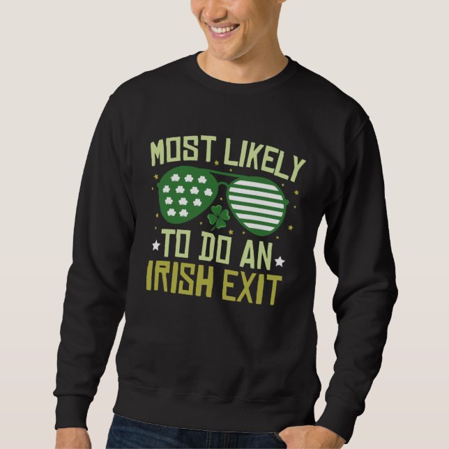 Sweatshirt Plus susceptible de faire une sortie irlandaise St (Devant)