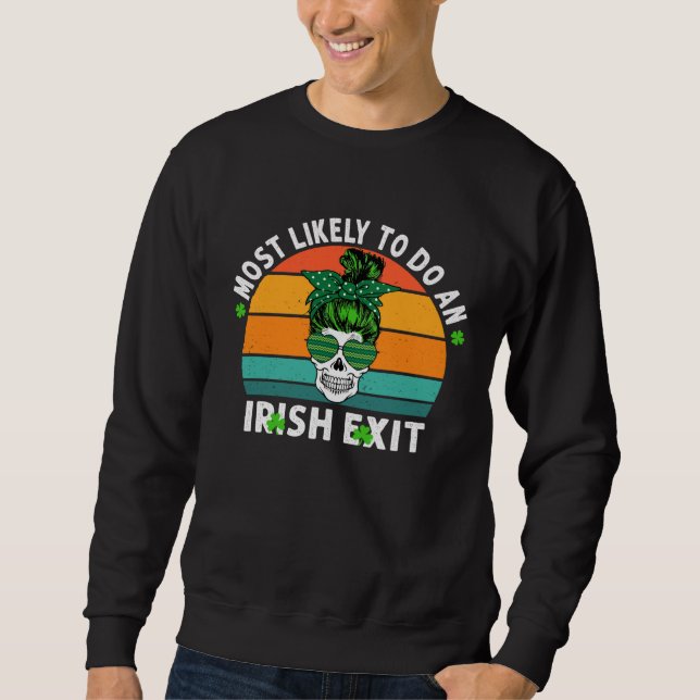 Sweatshirt Plus Susceptible De Faire Une Sortie Irlandaise St (Devant)