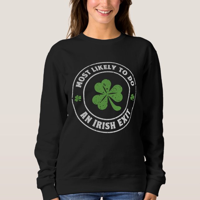 Sweatshirt Plus susceptible de faire une sortie irlandaise St (Devant)