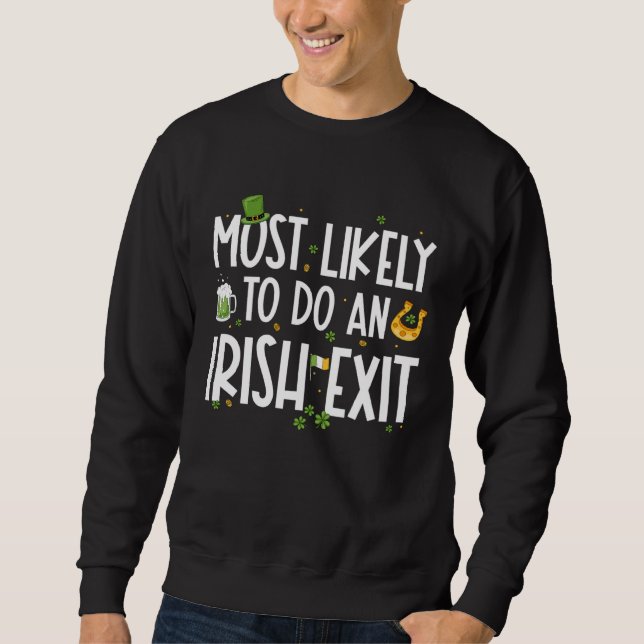 Sweatshirt Plus susceptible de faire une sortie irlandaise St (Devant)